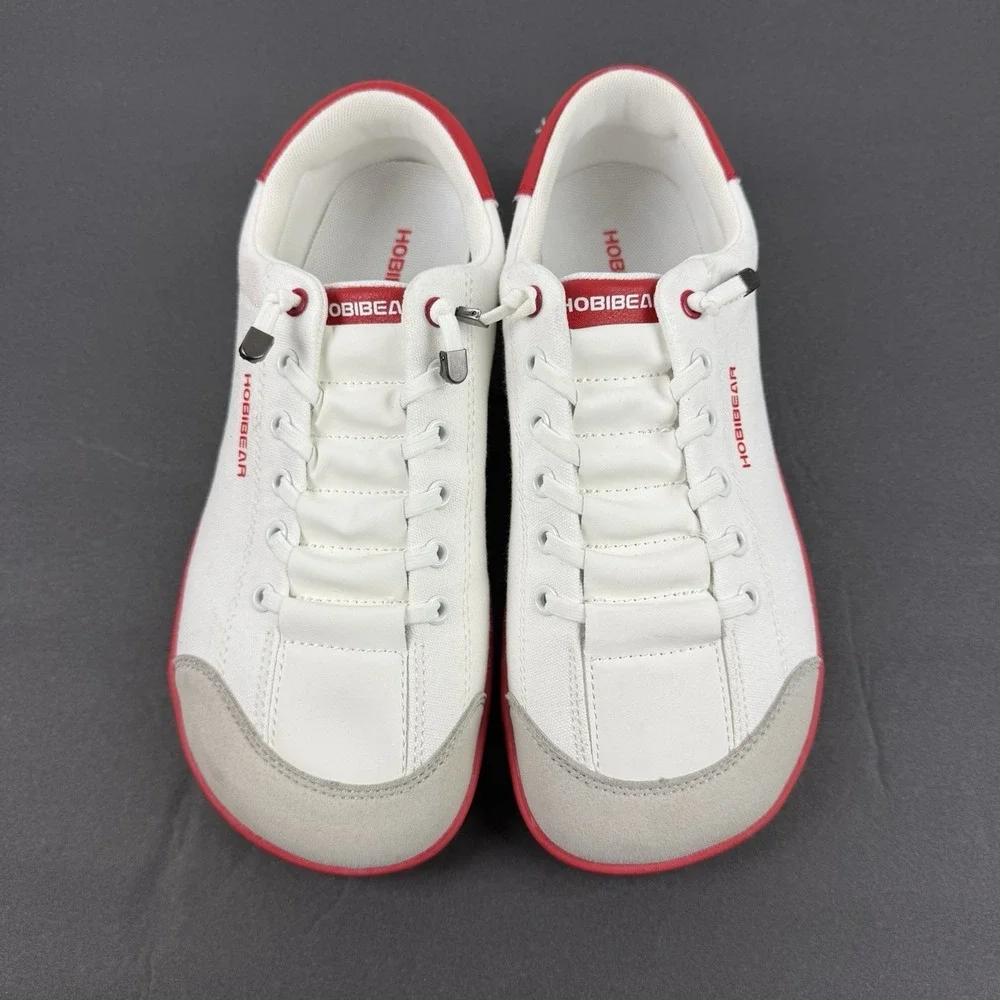 Hobibear Barefoot Shoes 40 Red White Minimalist Womens 9 Mens 8‎ Sneaker New